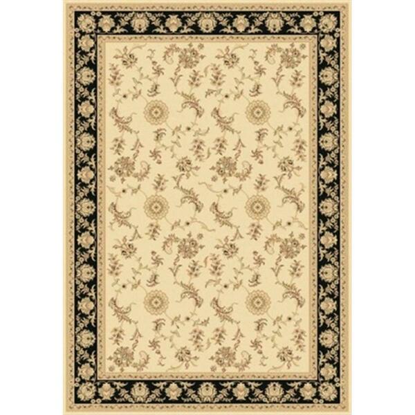 Dynamic Rugs Legacy 7.10 x 10.10 58017-190 Rug - Ivory-Black LE91258017190